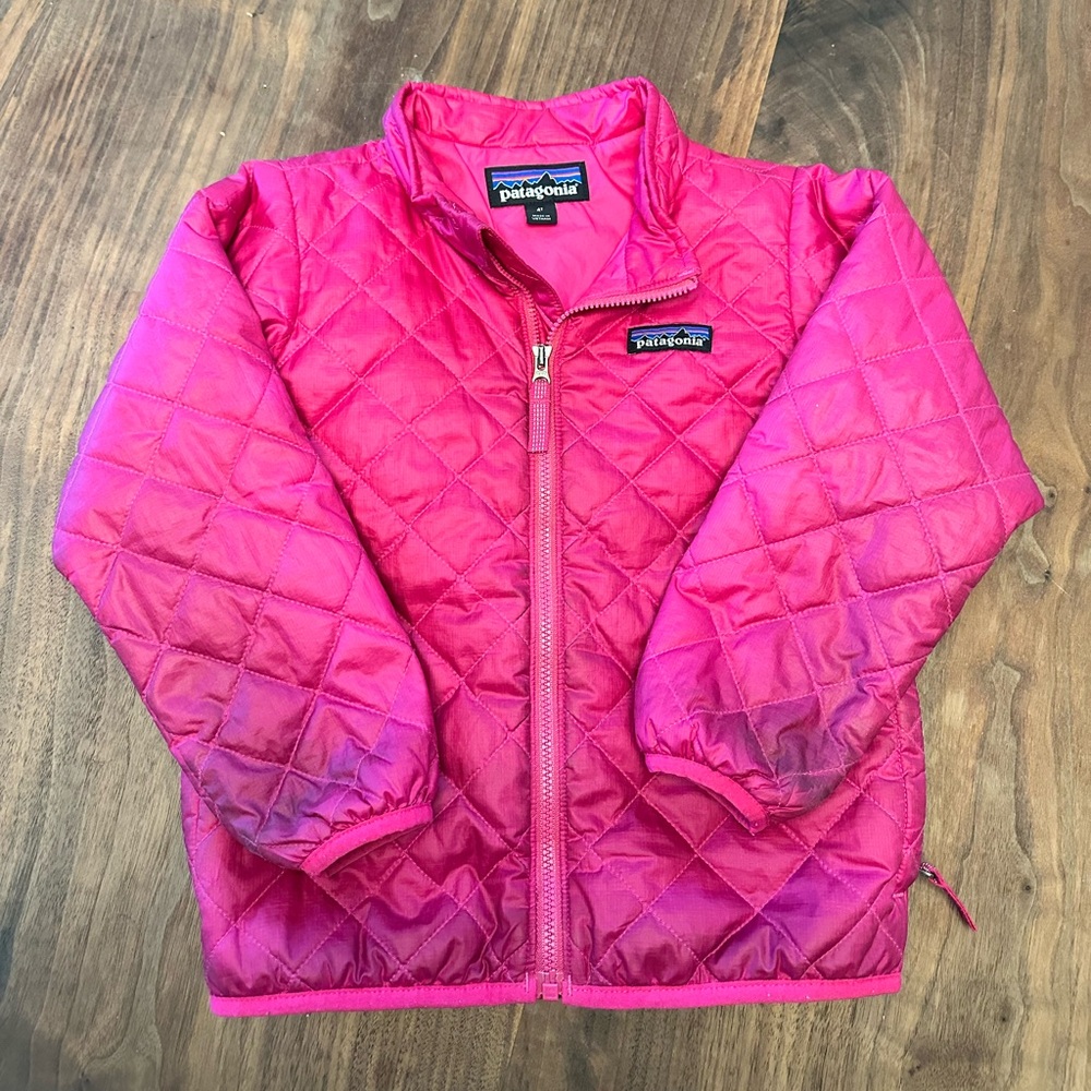 Patagonia Kids Pink Quilted Jacket